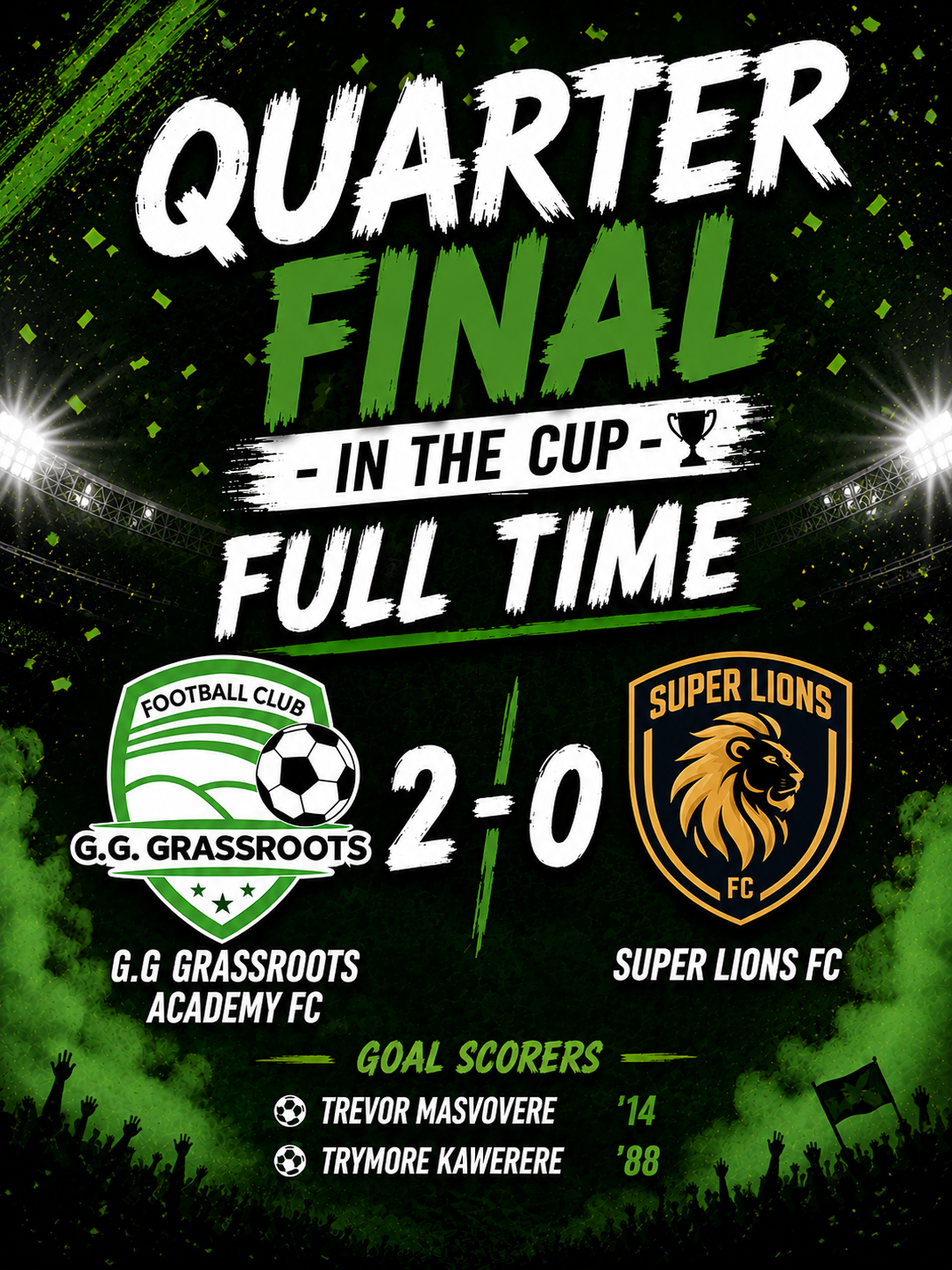 G.G. Grassroots Academy Storm into Semi-Finals