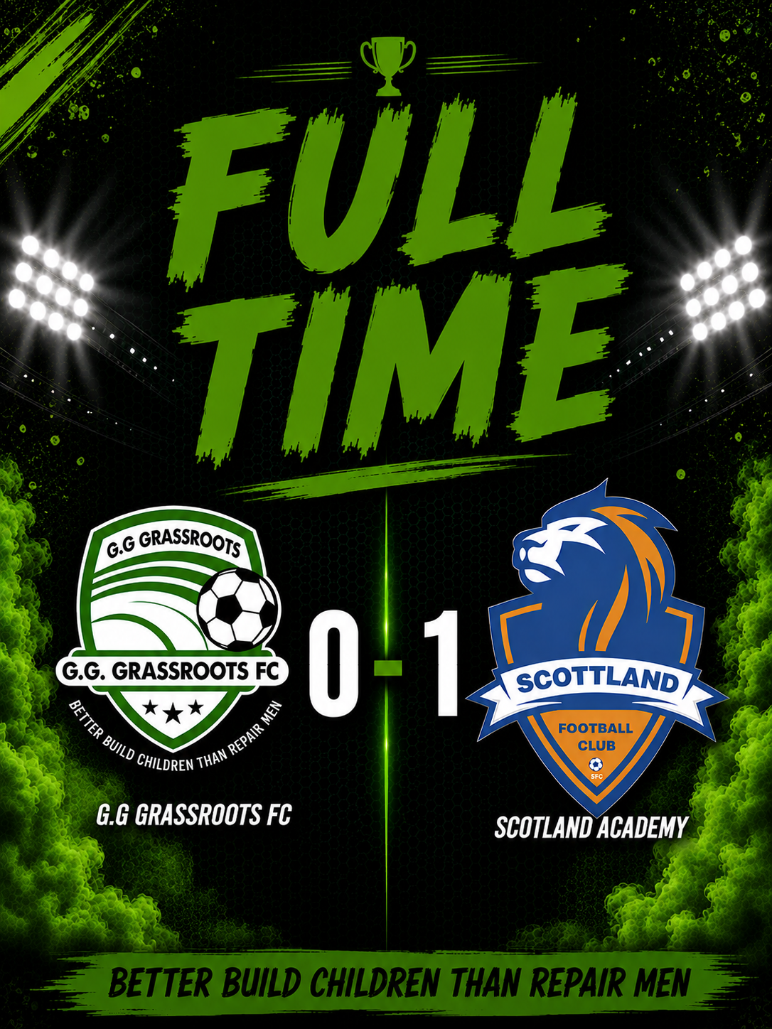 Grassroots bow out in semi final